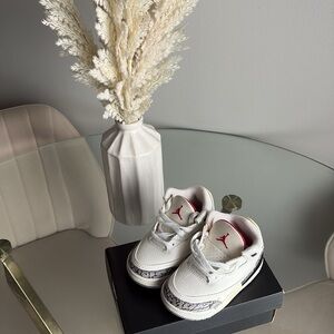 Jordan White and Black Sneakers with Cushioned Sole